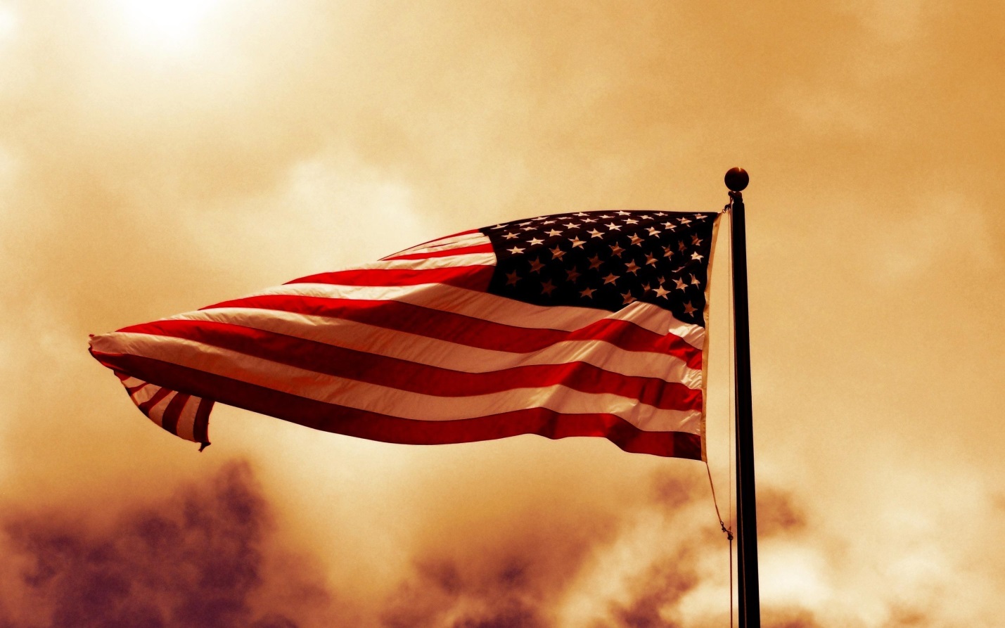 American-flag-with-smoke-background
